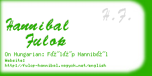 hannibal fulop business card